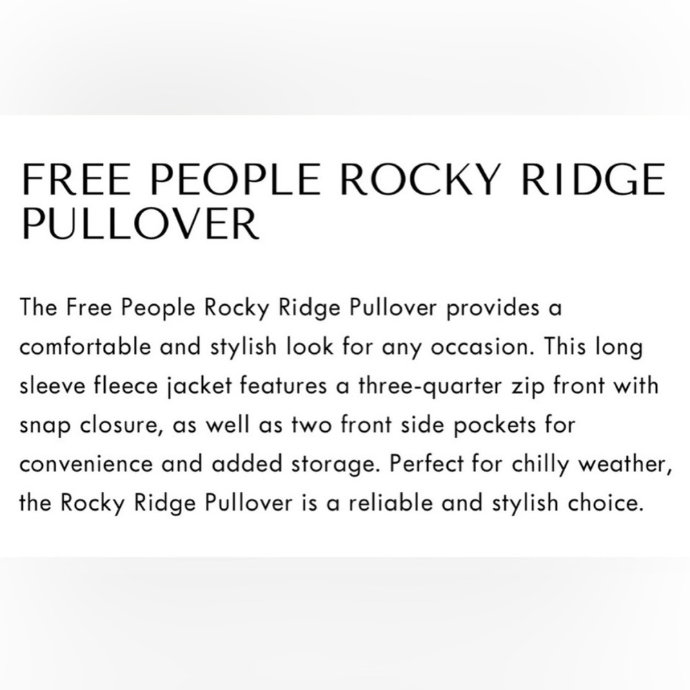Free People Movement Rocky Ridge Pullover - Picture 10 of 10